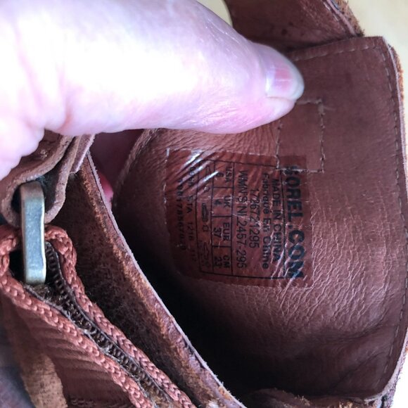 Sorel Joanie II Nubuck Leather Ankle Strap Wedge Sandals - Picture 8 of 11